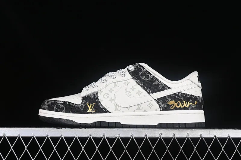 All categories Nk SB Dunk Series Nk SB Dunk Low low-top sneakers LV x Nk Dunk Low joint model Louis Vuitton-2024 Chenlong SB low-top casual sneakers FC1688-163